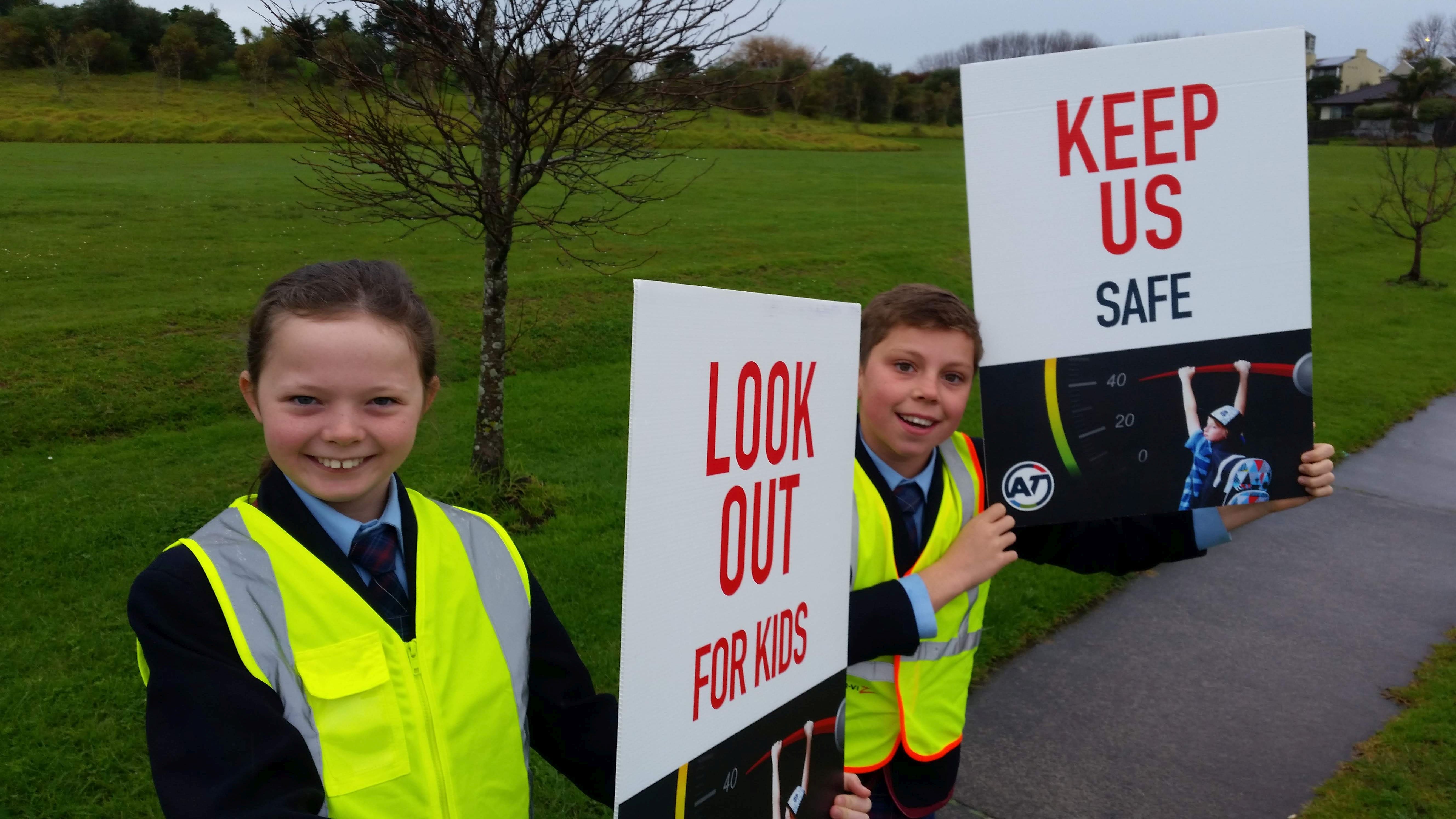 Students send message to drivers to slow down - Wentworth Private